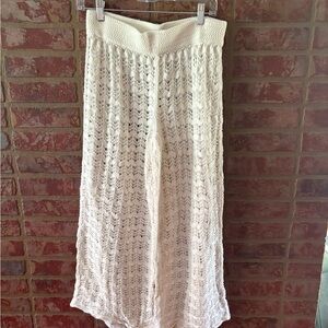 Abercrombie & Fitch Tan Smocked Maxi Skirt Resort Wear